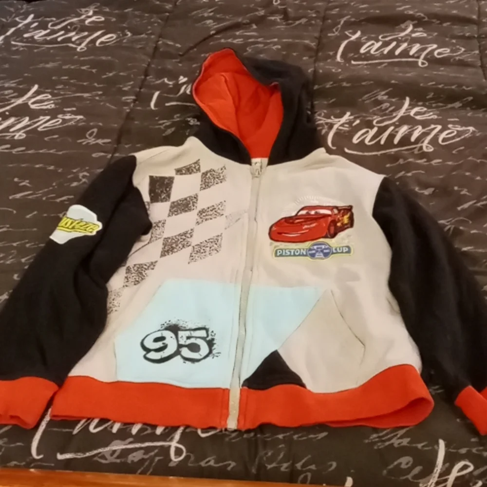 Disney Cars Lightning McQueen Hoodie Jacket - Picture 1 of 5